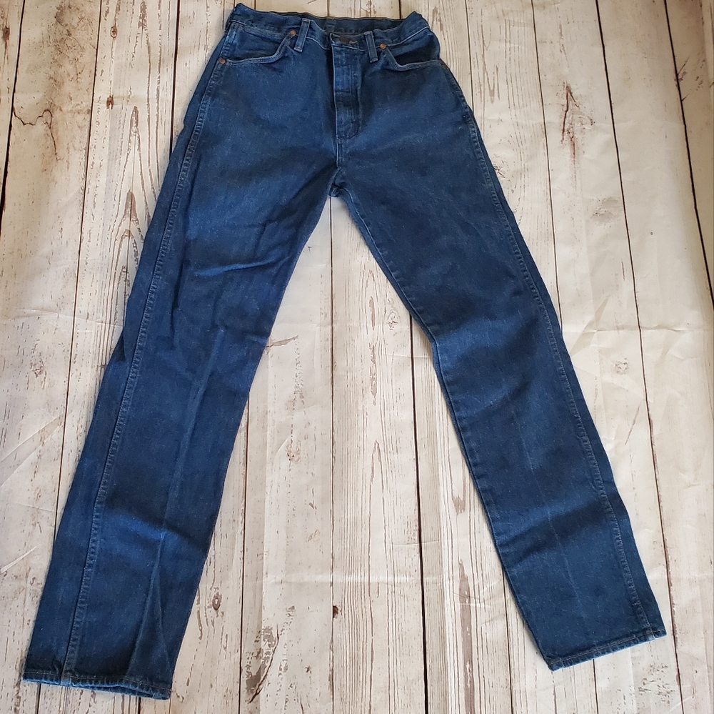 Wrangler women's high rise blue denim jeans size 11/34
